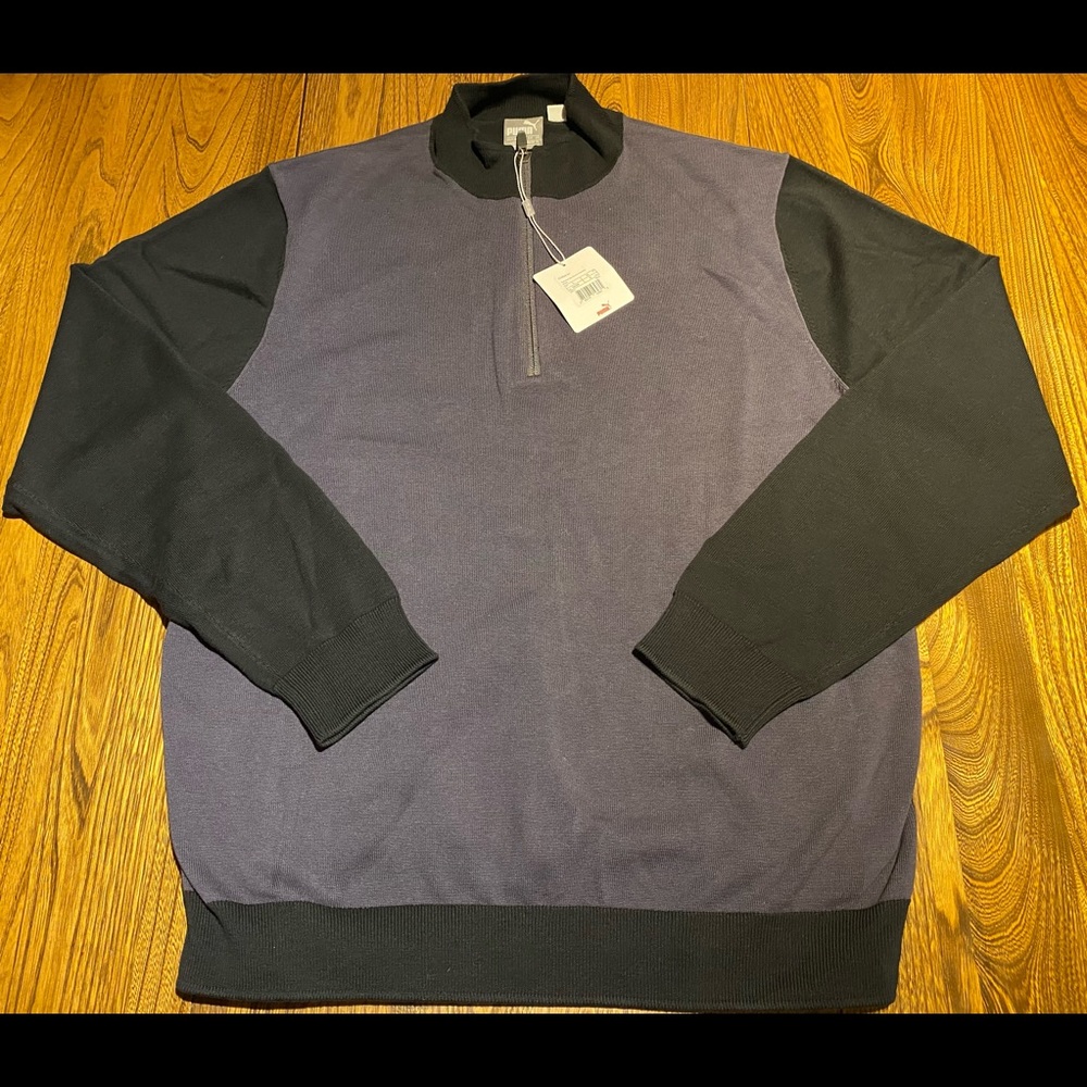 Puma Golf Tailored Zip Block Sweater